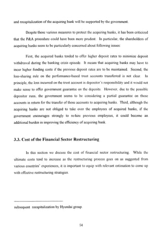 The Korean Crisis (Causes and Resolution)