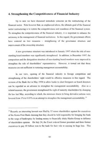 The Korean Crisis (Causes and Resolution)