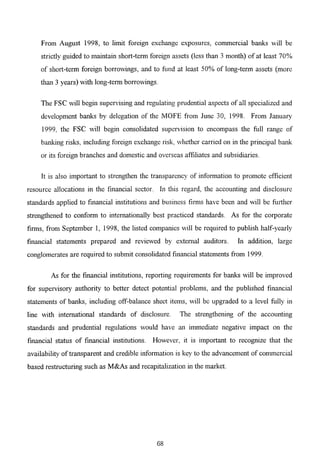 The Korean Crisis (Causes and Resolution)