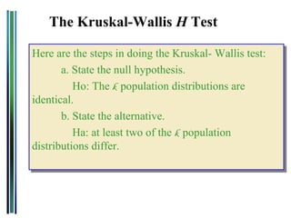 kruskal wallis test null and alternative hypothesis