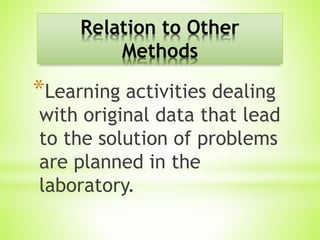 The laboratory method | PPTX