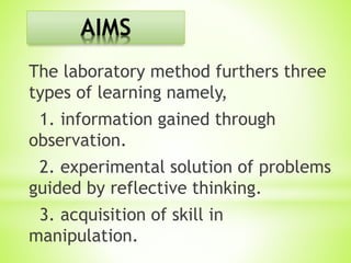 The laboratory method | PPTX