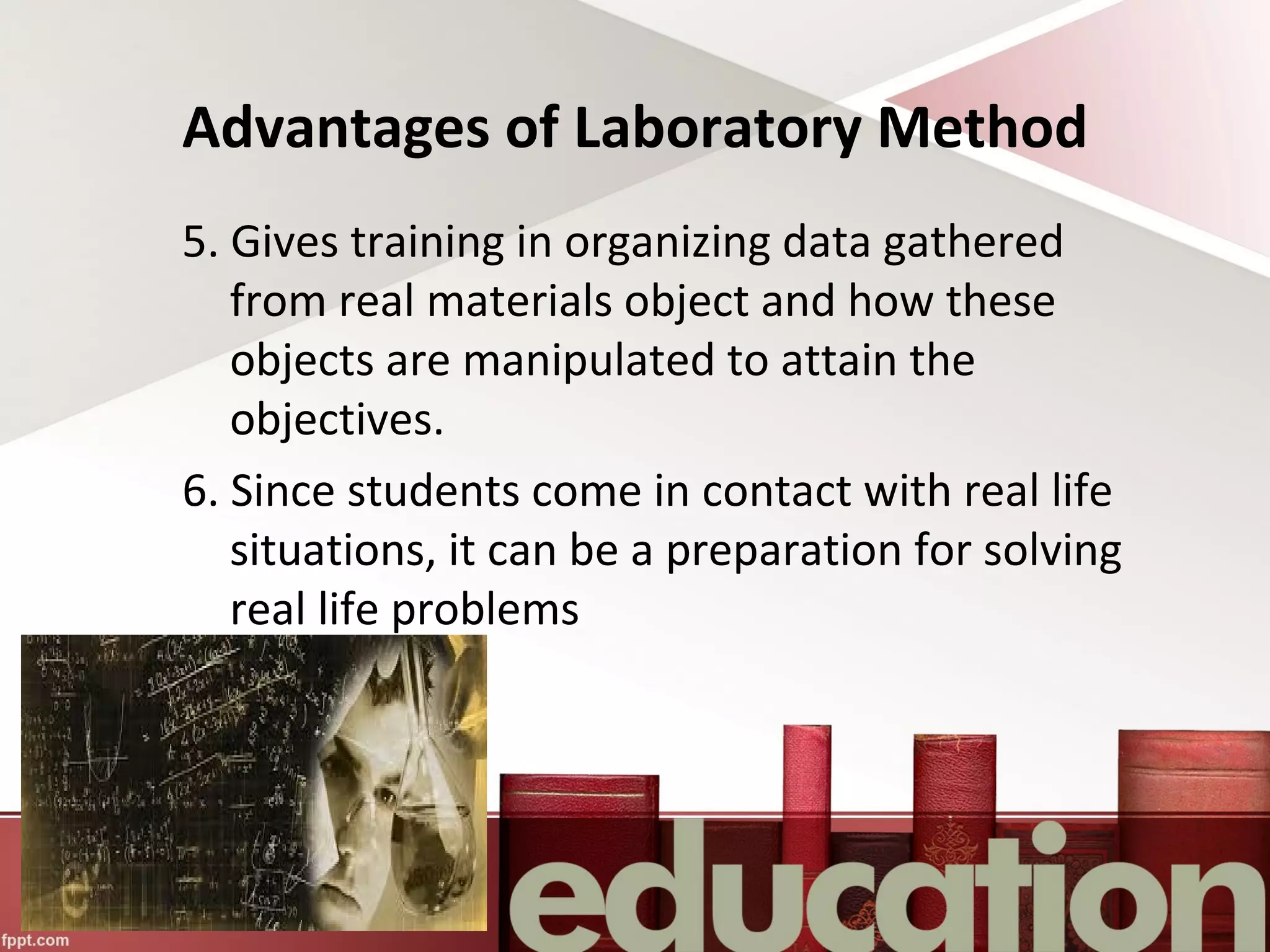 The laboratory method (Principles of Teaching) | PPT | Homework and ...