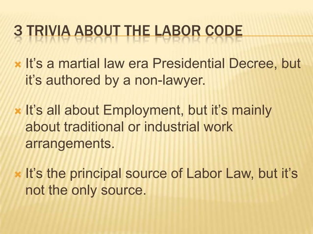 transfer of assignment labor code