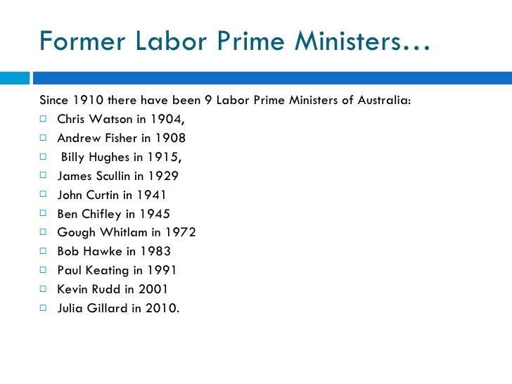 Political Parties of Australia