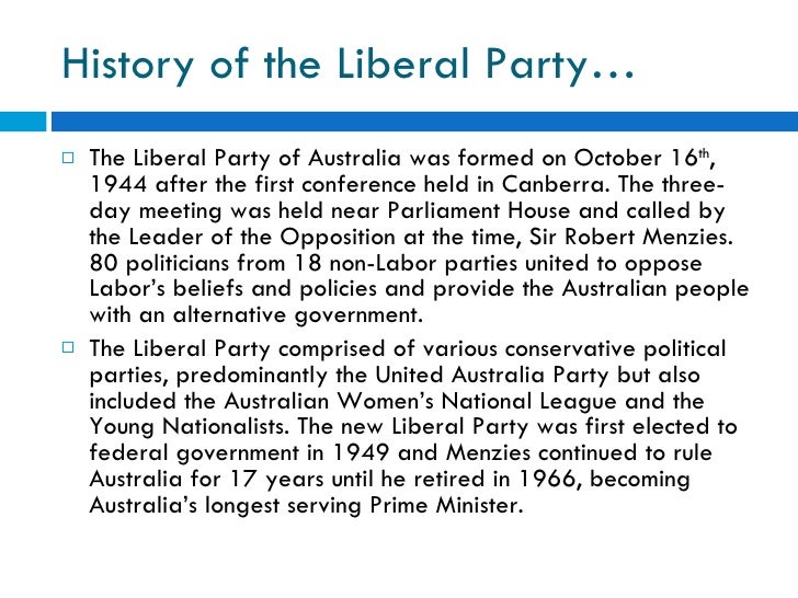 Political Parties of Australia