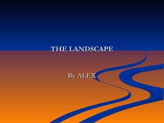 THE LANDSCAPE


   By ALEX
 