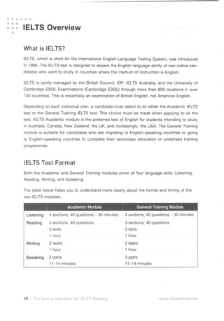 the best preparation for ielts reading | PDF