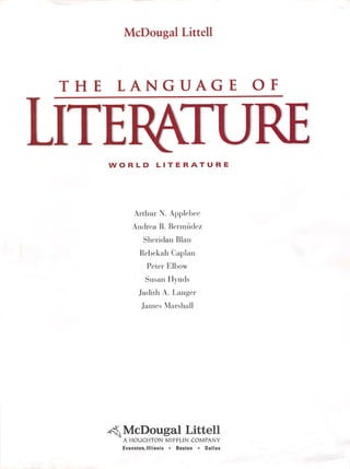 The language of literature   world literature