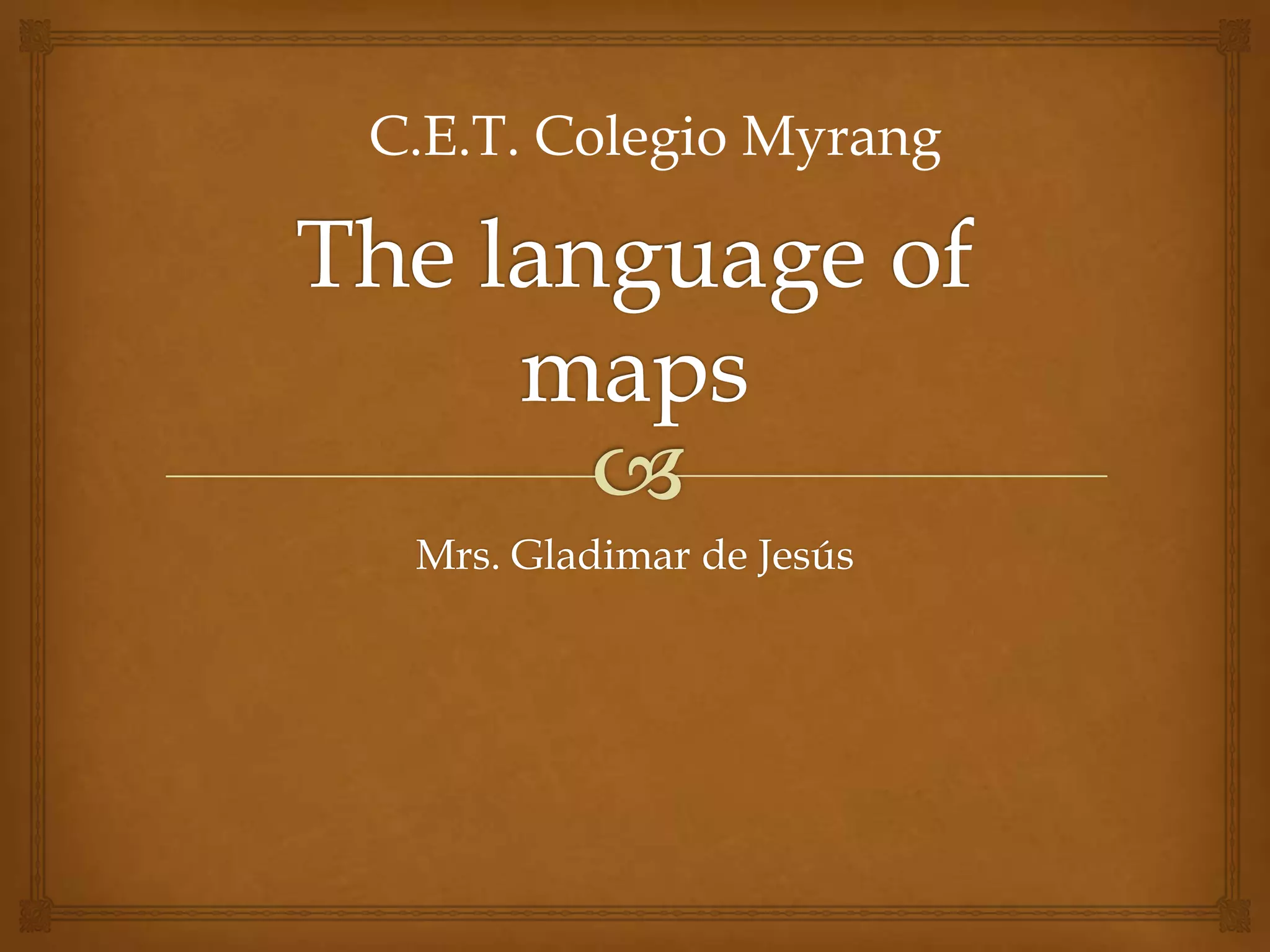 Mrs. Gladimar de Jesús
C.E.T. Colegio Myrang
 