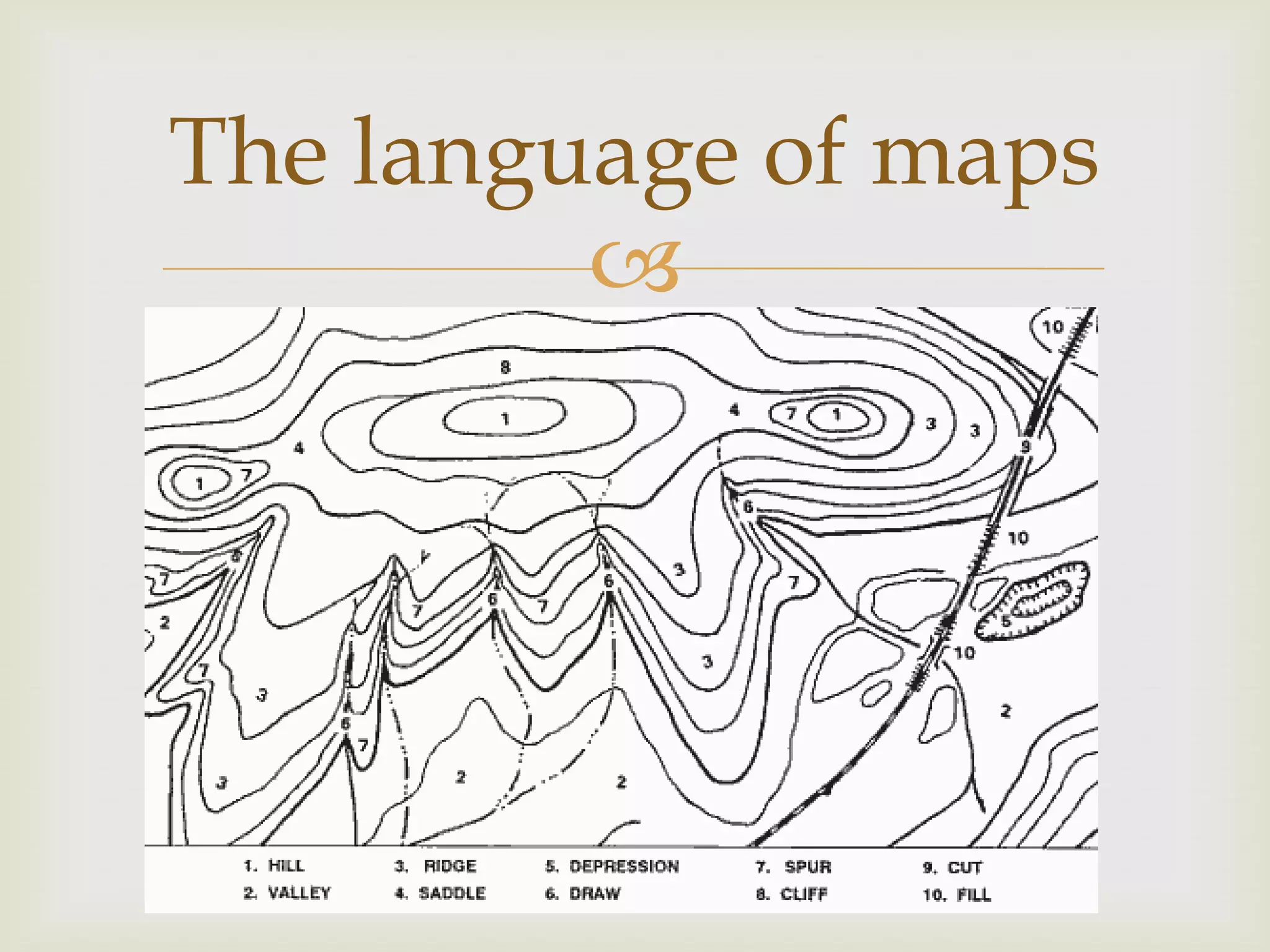 
The language of maps
 