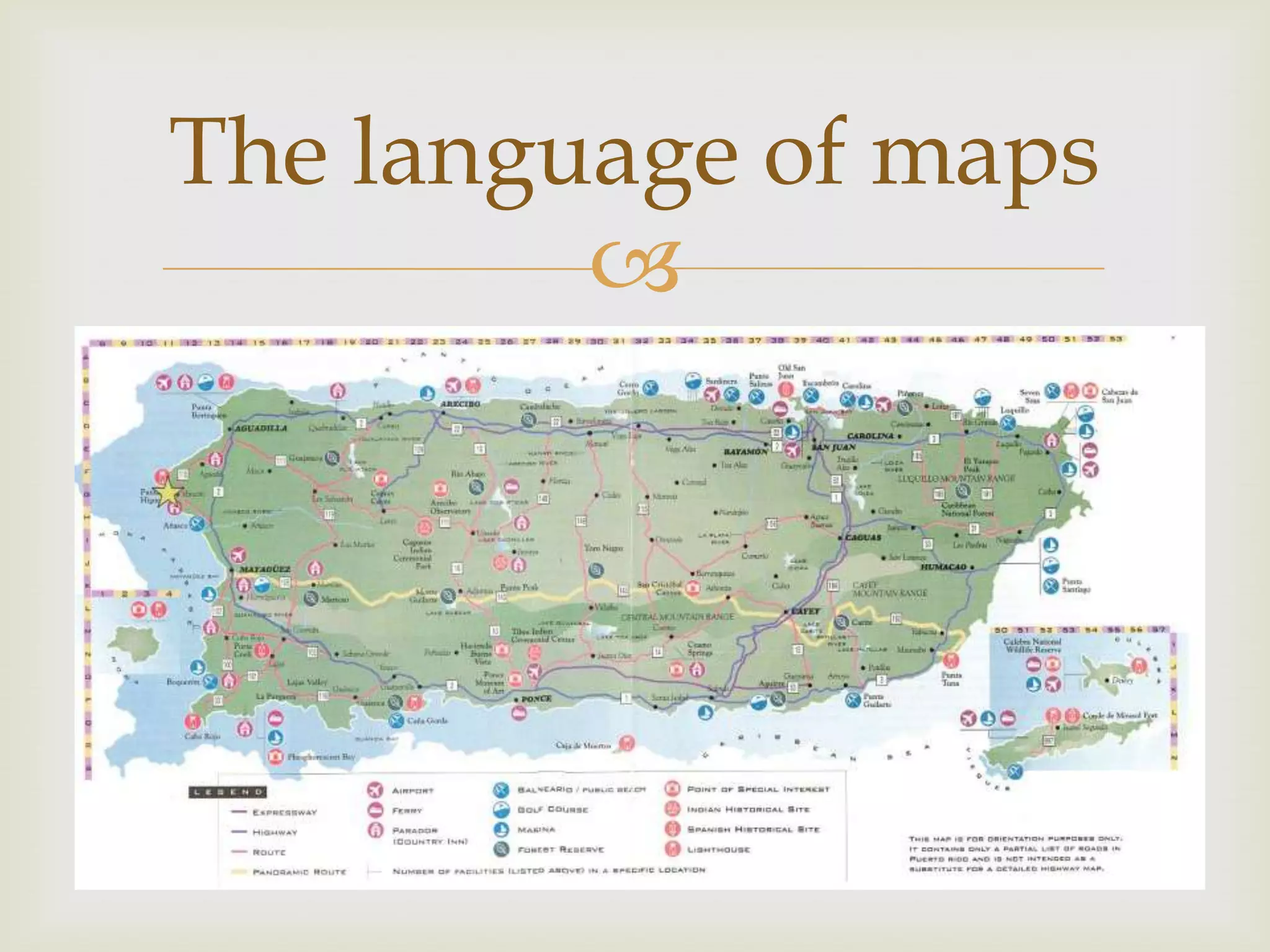 
The language of maps
 