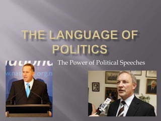 The Language of Politics The Power of Political Speeches 