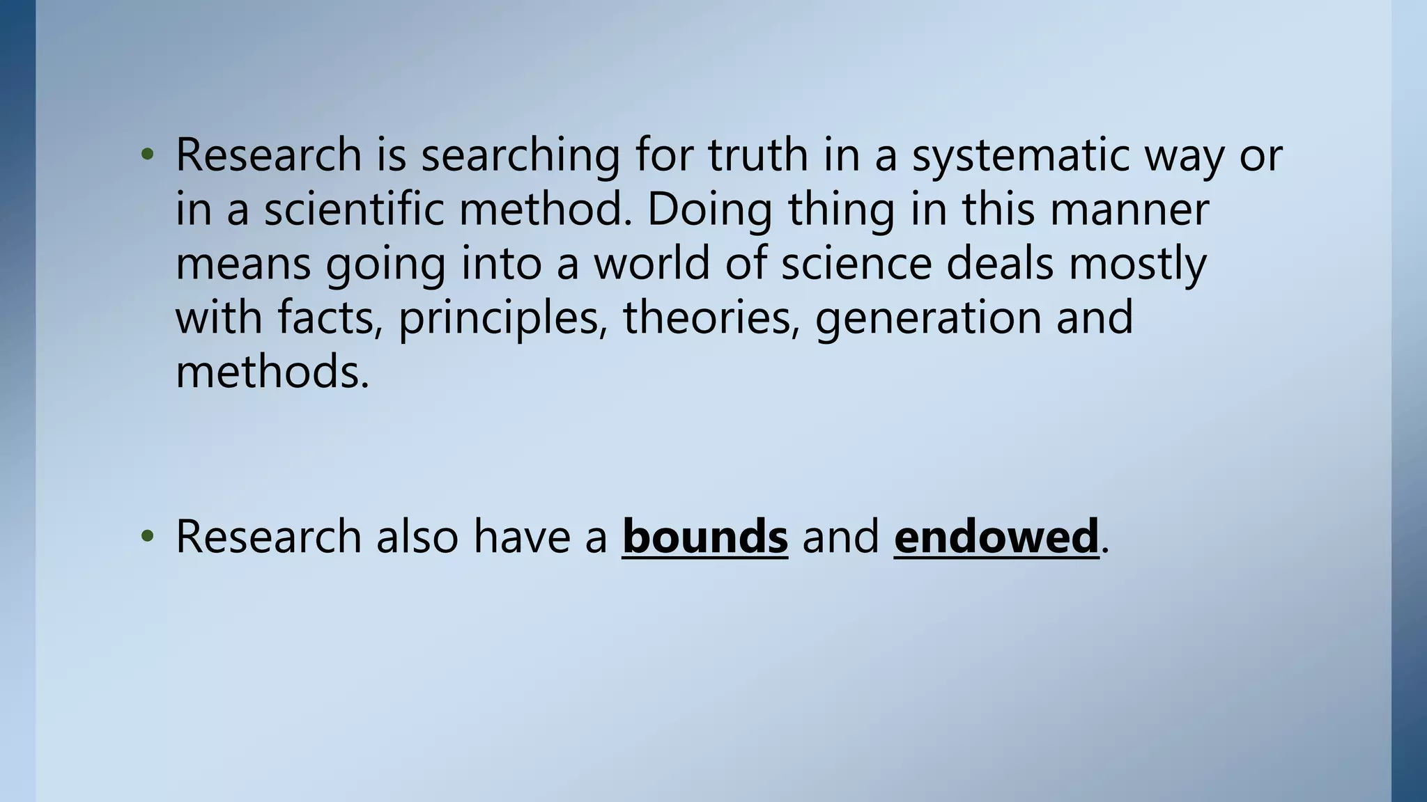 The language of research ppt