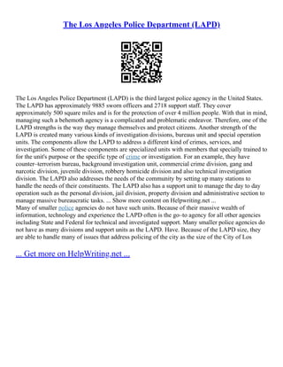 Lapd Cite Example Rsc Example The LA Riots | PDF
