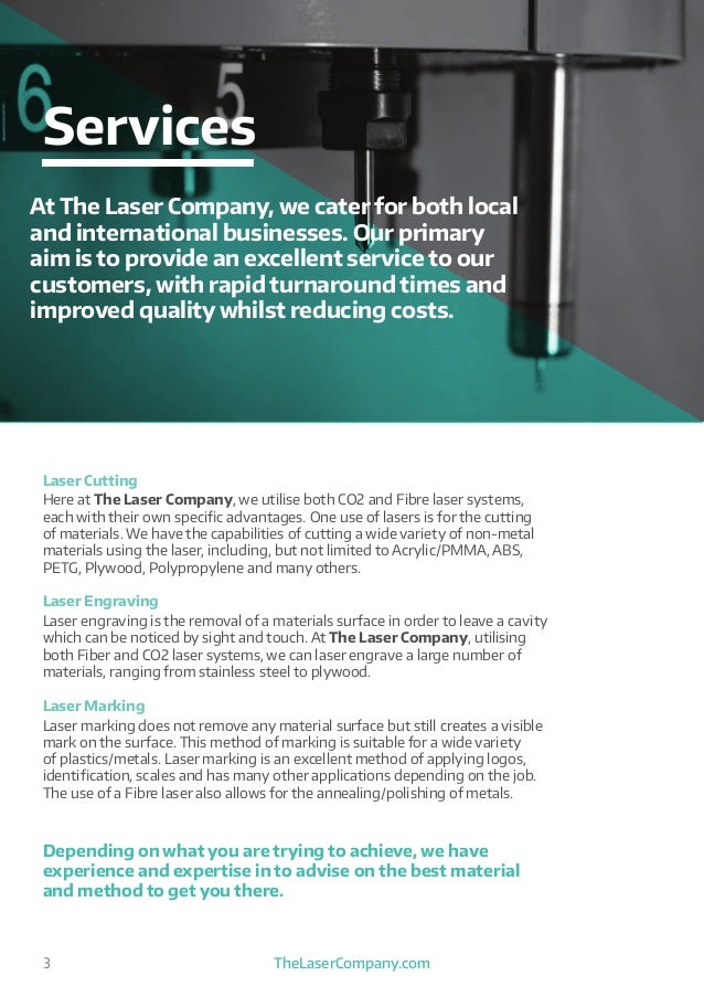 The Laser Company Brochure