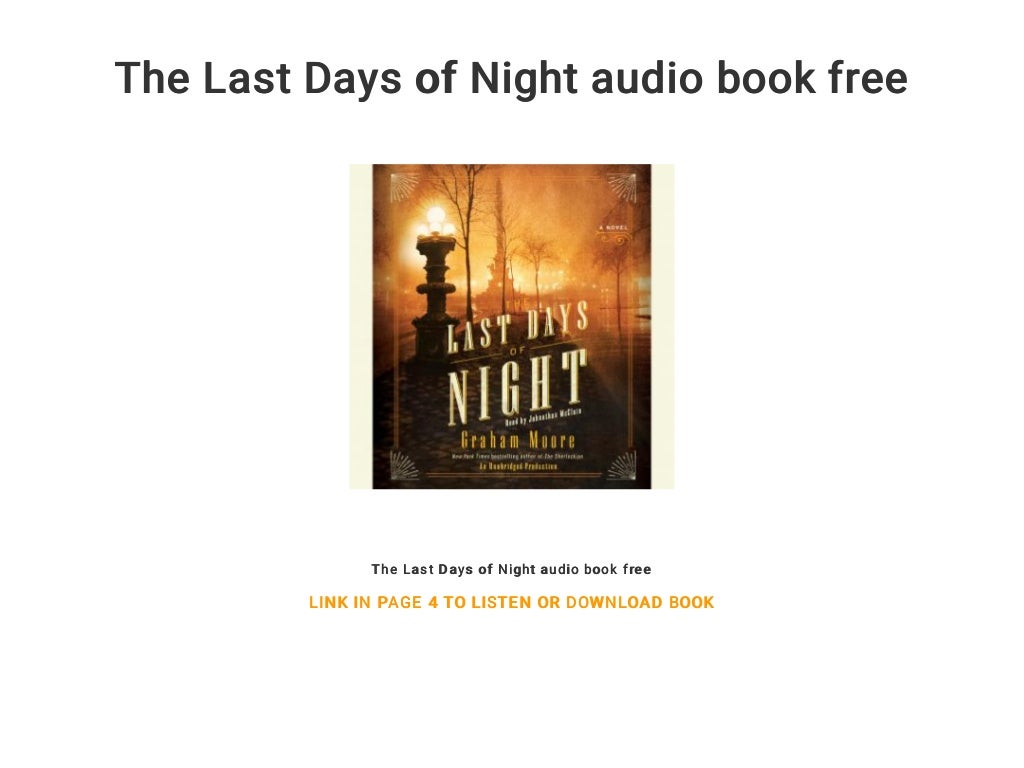 the last days of night a novel the last days of night a novel
