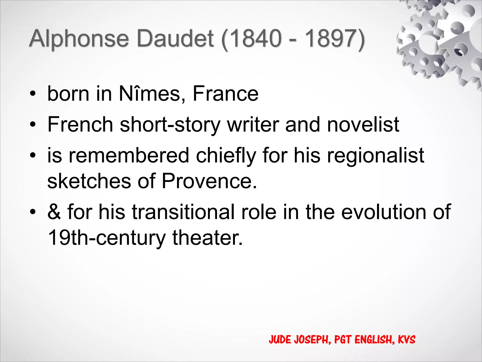 The Last Lesson Alphonse Daudet PPT