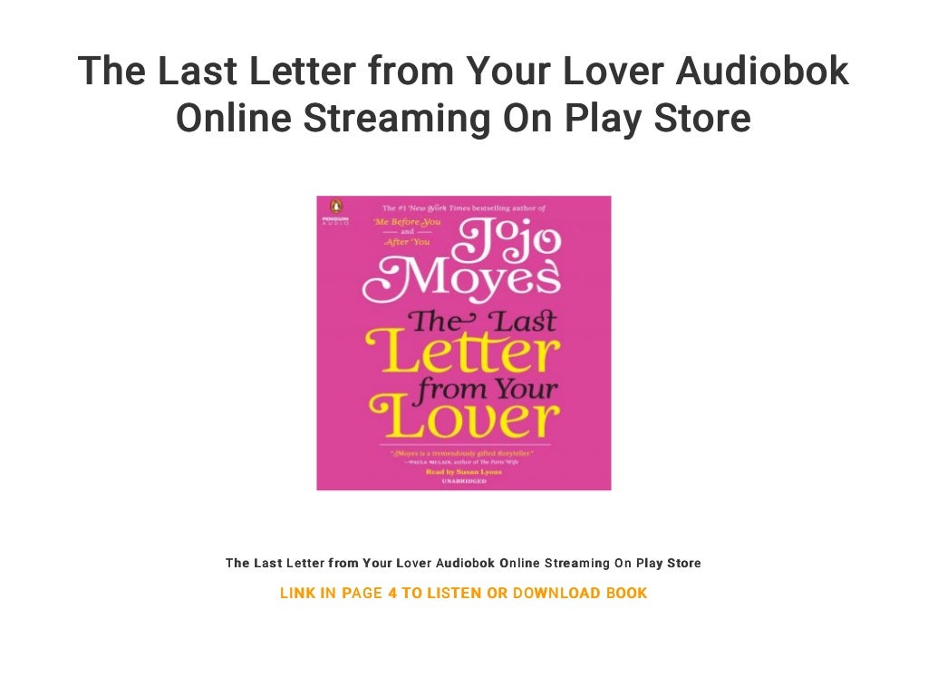 The Last Letter From Your Lover Streaming The Last Letter from Your Lover Audiobok Online Streaming On Play Sto…