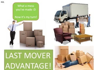 The last mover advantage  (startup class slides)