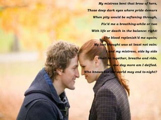 One Last Ride Poem The last ride together by R.Browning Dr. Nusrat J. Arshad | PPTX