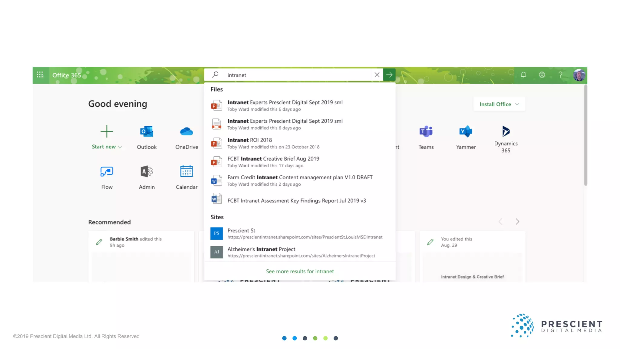 ©2019 Prescient Digital Media Ltd. All Rights Reserved
 