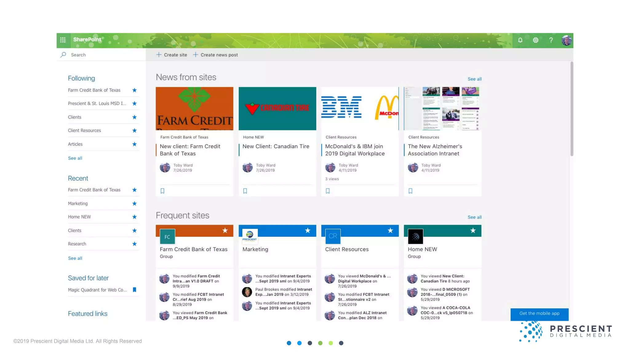 ©2019 Prescient Digital Media Ltd. All Rights Reserved
 