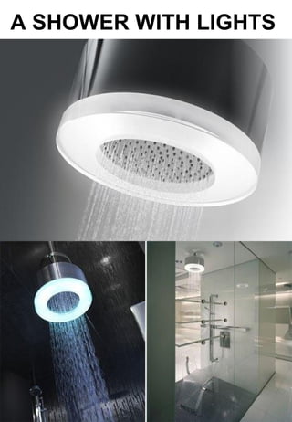 A SHOWER WITH LIGHTS   