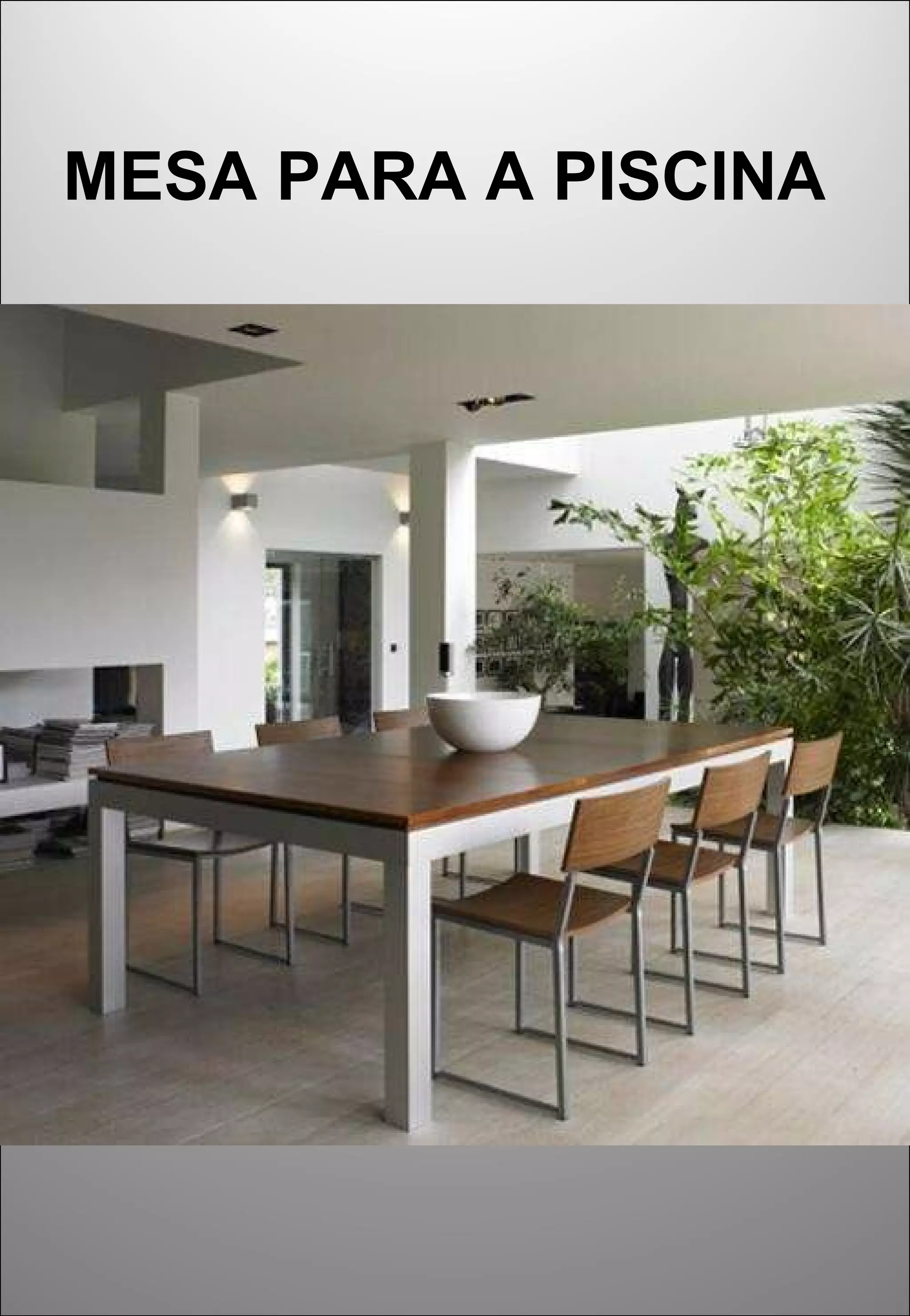 MESA PARA A PISCINA