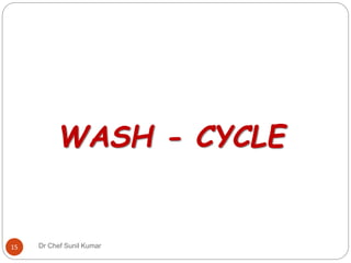 WASH - CYCLE
15 Dr Chef Sunil Kumar
 