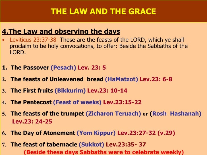 The Law And The Grace