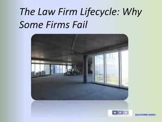The Law Firm Lifecycle: Why
Some Firms Fail
BCG ATTORNEY SEARCH
 