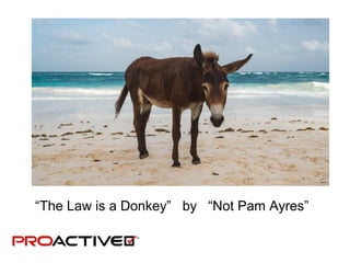 “The Law is a Donkey” by “Not Pam Ayres”
 