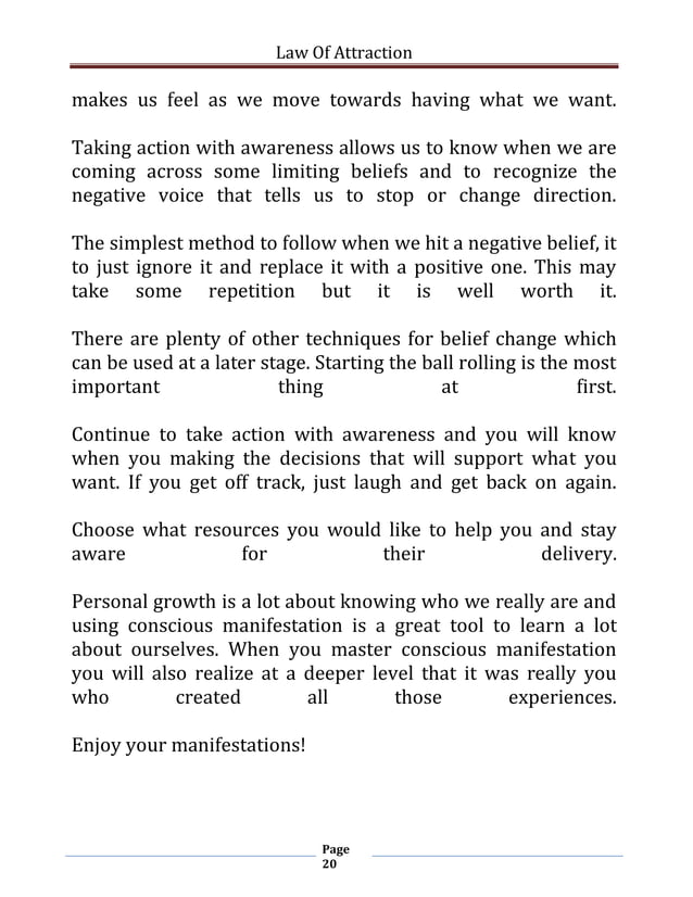 The Law Of Attraction.pdf | Christianity | Religion & Spirituality