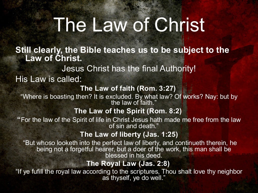 The law of christ