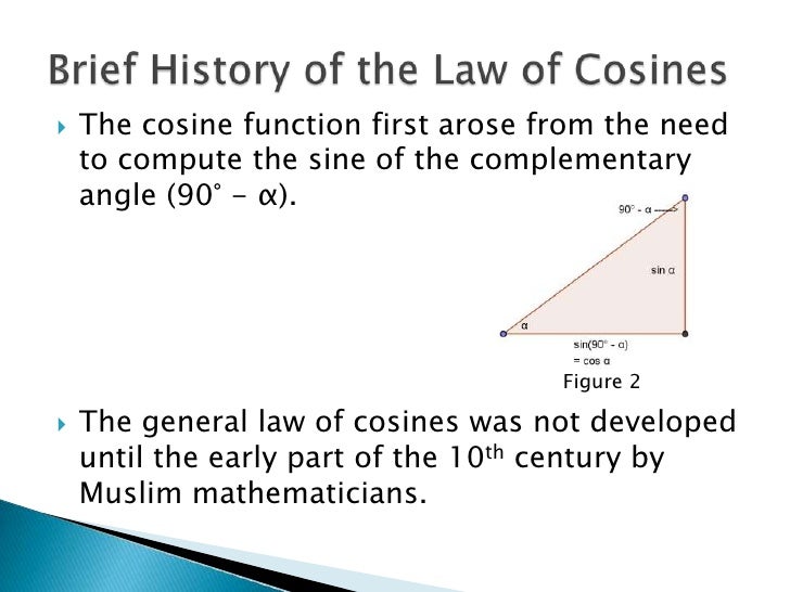 The law of cosines