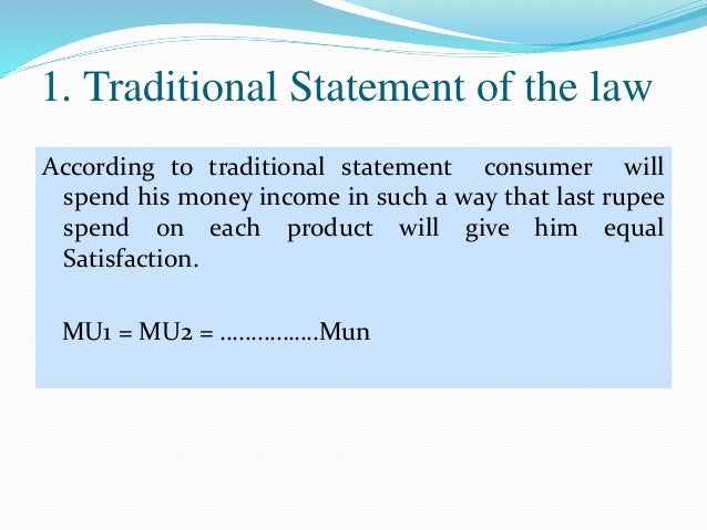 Equi-marginal utility example image