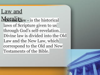 The Law of God and the 10 commandments . | PPTX