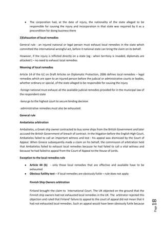 The law of state responsibility - international law | DOCX