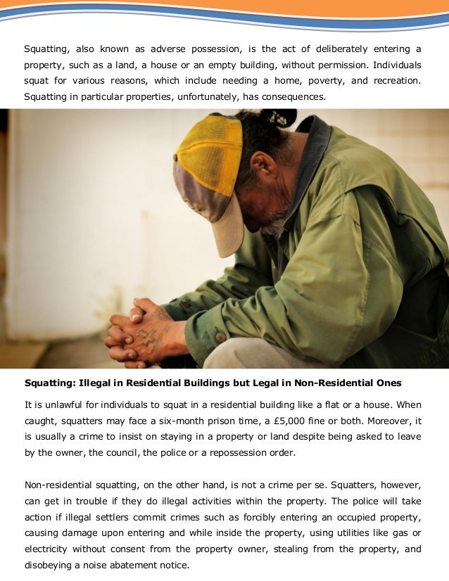 The Law on Squatting in the United Kingdom An Overview