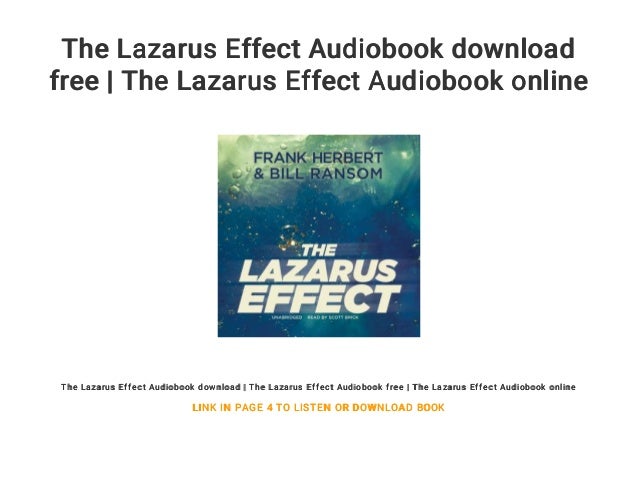 The Lazarus Effect Audiobook Download Free The Lazarus Effect Audio