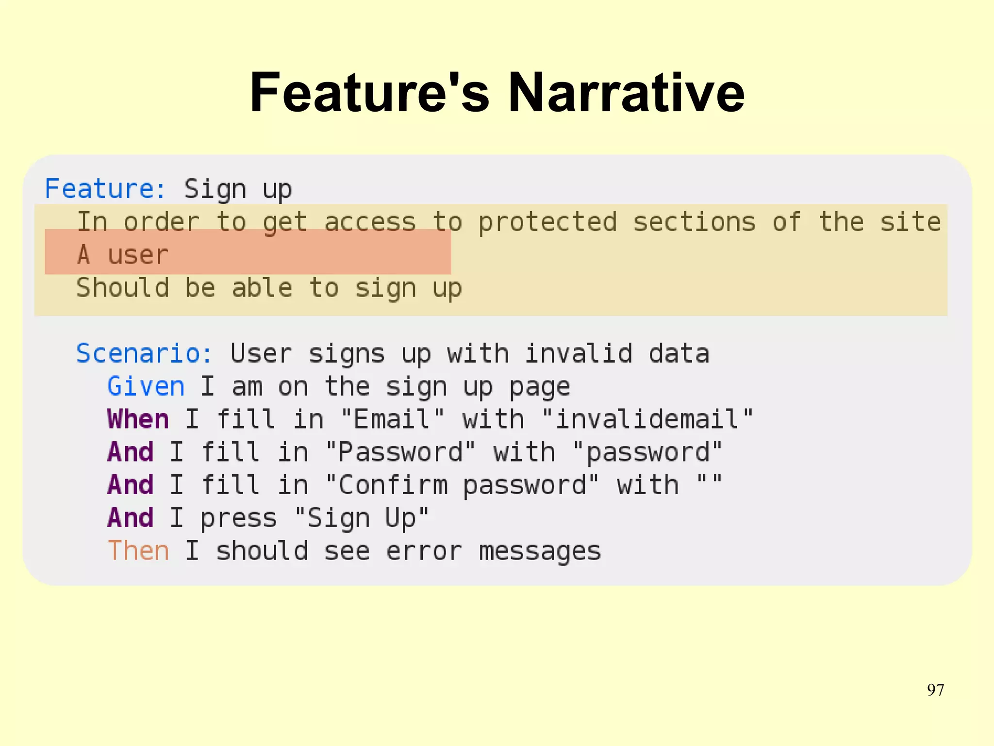 Feature's Narrative




                      97
 