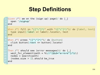 Step Definitions




                   104
 