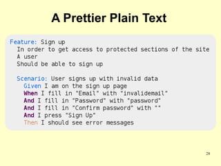 A Prettier Plain Text




                        28
 