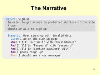 The Narrative




                30
 