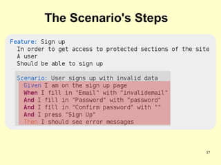 The Scenario's Steps




                       37
 
