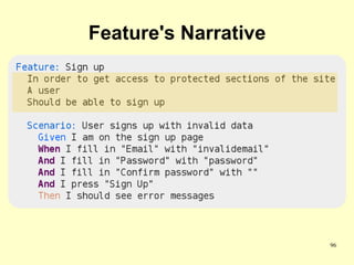Feature's Narrative




                      96
 
