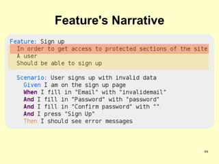 Feature's Narrative




                      99
 