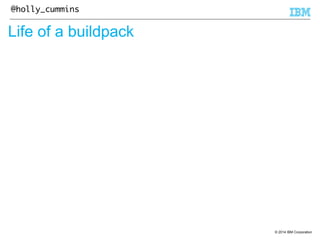 © 2014 IBM Corporation 
@holly_cummins 
Life of a buildpack 
 