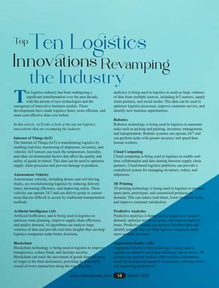 The Leaders in Logistics & Warehousing Industry March 2023.pdf